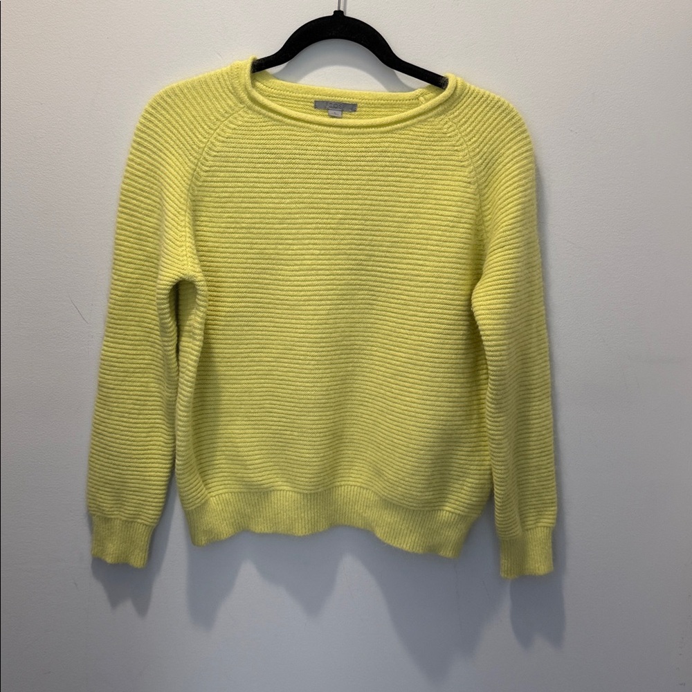 COS Women's Crew Neck Sweater in Lemon Yellow